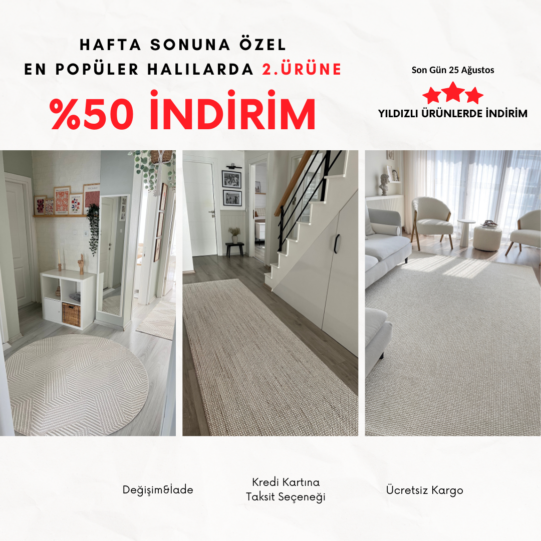 HAFTA SONUNA ÖZEL 2. ÜRÜNE %50 İNDİRİM