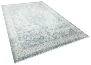 Apex Heriz 8215 Blue Machine Carpet