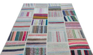 Apex Kilim Patchwork Unique Striped 25246 158 cm X 220 cm