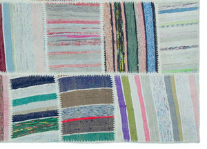 Apex Kilim Patchwork Unique Striped 25246 158 cm X 220 cm