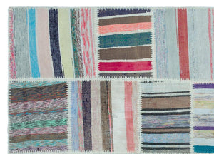 Apex Kilim Patchwork Unique Striped 25246 158 cm X 220 cm