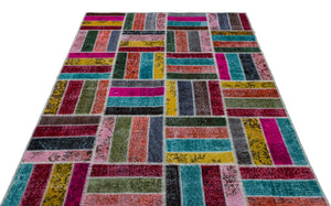 Apex Patchwork Unique Multi Naturel 26478 160 cm X 247 cm