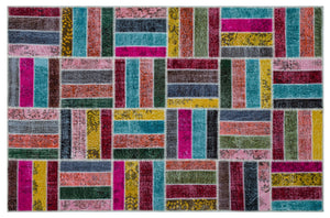 Apex Patchwork Unique Multi Naturel 26478 160 cm X 247 cm