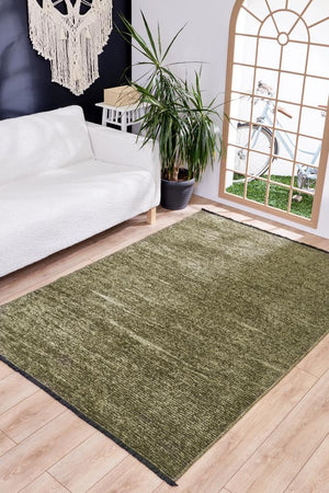 Apex Zenith 8904 Green Decorative Carpet