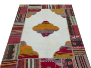 Apex Kilim Patchwork Unique Naturel 25133 118 x 177 cm