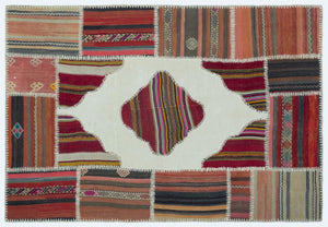 Apex Kilim Patchwork Unique Naturel 25158 120 x 176 cm