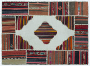 Apex Kilim Patchwork Unique Naturel 25164 130 x 180 cm