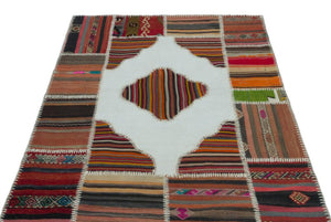 Apex Kilim Patchwork Unique Naturel 25168 130 x 177 cm