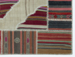 Apex Kilim Patchwork Unique Naturel 25179 133 x 175 cm