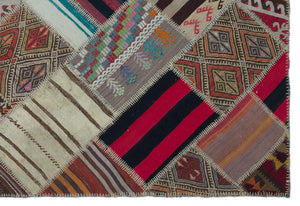 Apex Kilim Patchwork Unique Naturel 25299 164 x 241 cm