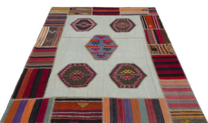 Apex Kilim Patchwork Unique Naturel 25302 165 x 225 cm