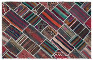 Apex Kilim Patchwork Unique Naturel 25533 156 x 242 cm