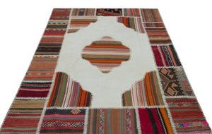 Apex Kilim Patchwork Unique Naturel 25596 162 x 228 cm