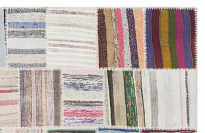 Apex Kilim Patchwork Unique Striped 1022 160 x 230 cm