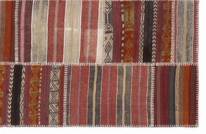 Apex Kilim Patchwork Unique Striped 1042 160 x 230 cm