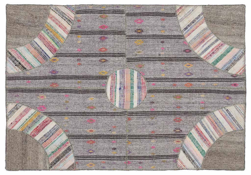 Apex Kilim Patchwork Unique Striped 1082 160 x 230 cm