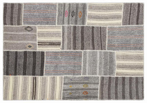 Apex Kilim Patchwork Unique Striped 1138 160 x 230 cm