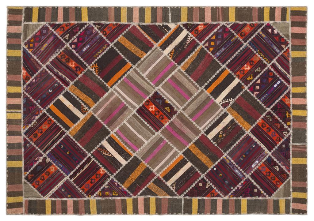 Apex Kilim Patchwork Unique Striped 11520 214 x 310 cm