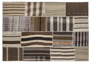 Apex Kilim Patchwork Unique Striped 1206 160 x 230 cm