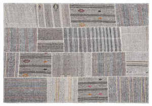 Apex Kilim Patchwork Unique Striped 1250 160 x 230 cm