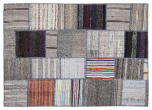 Apex Kilim Patchwork Unique Striped 1284 160 x 230 cm