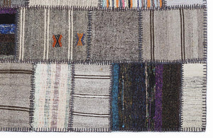 Apex Kilim Patchwork Unique Striped 1293 160 x 230 cm