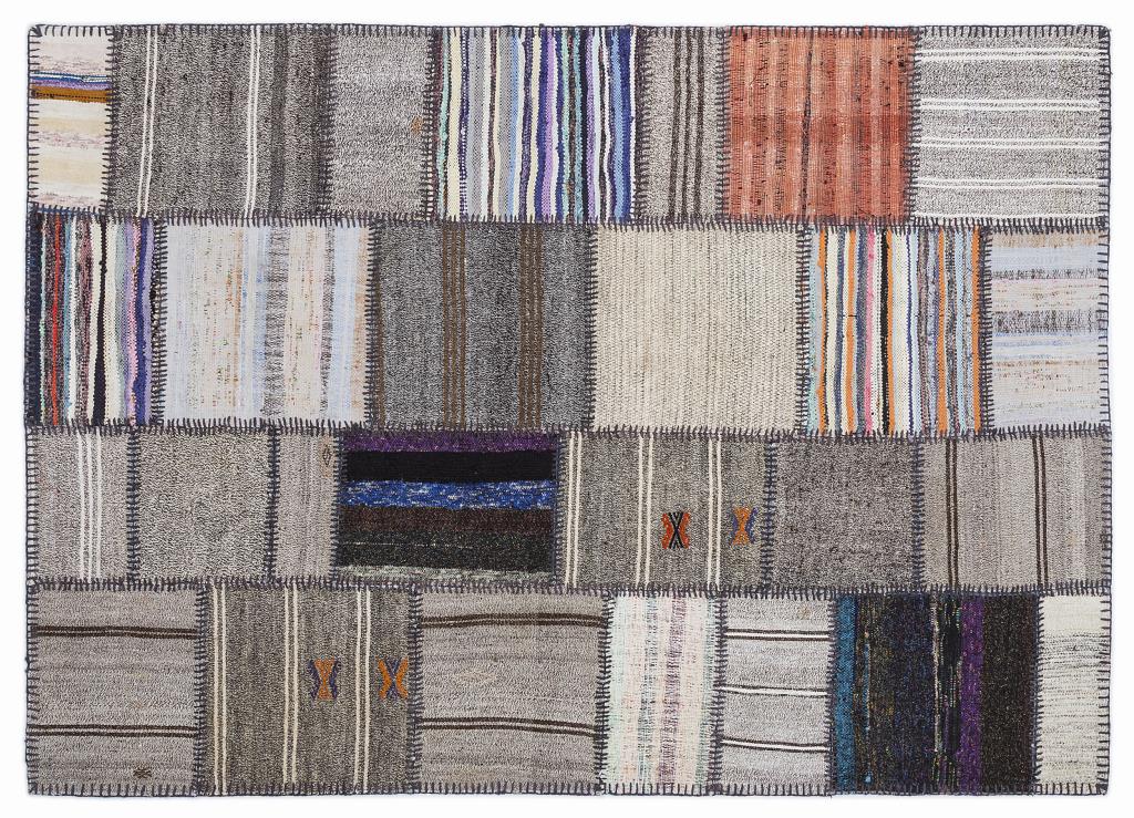 Apex Kilim Patchwork Unique Striped 1293 160 x 230 cm