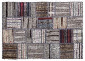 Apex Kilim Patchwork Unique Striped 1327 160 x 230 cm