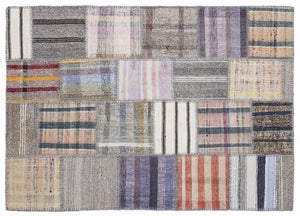 Apex Kilim Patchwork Unique Striped 1337 160 x 230 cm