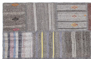 Apex Kilim Patchwork Unique Striped 1347 160 x 230 cm