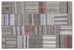 Apex Kilim Patchwork Unique Striped 1347 160 x 230 cm