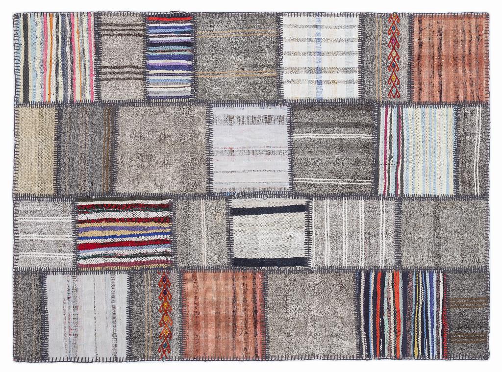 Apex Kilim Patchwork Unique Striped 1348 160 x 230 cm