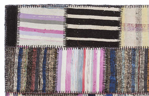 Apex Kilim Patchwork Unique Striped 1350 160 x 230 cm