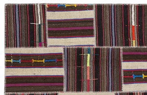 Apex Kilim Patchwork Unique Striped 1363 160 x 230 cm