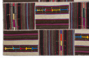 Apex Kilim Patchwork Unique Striped 1363 160 x 230 cm