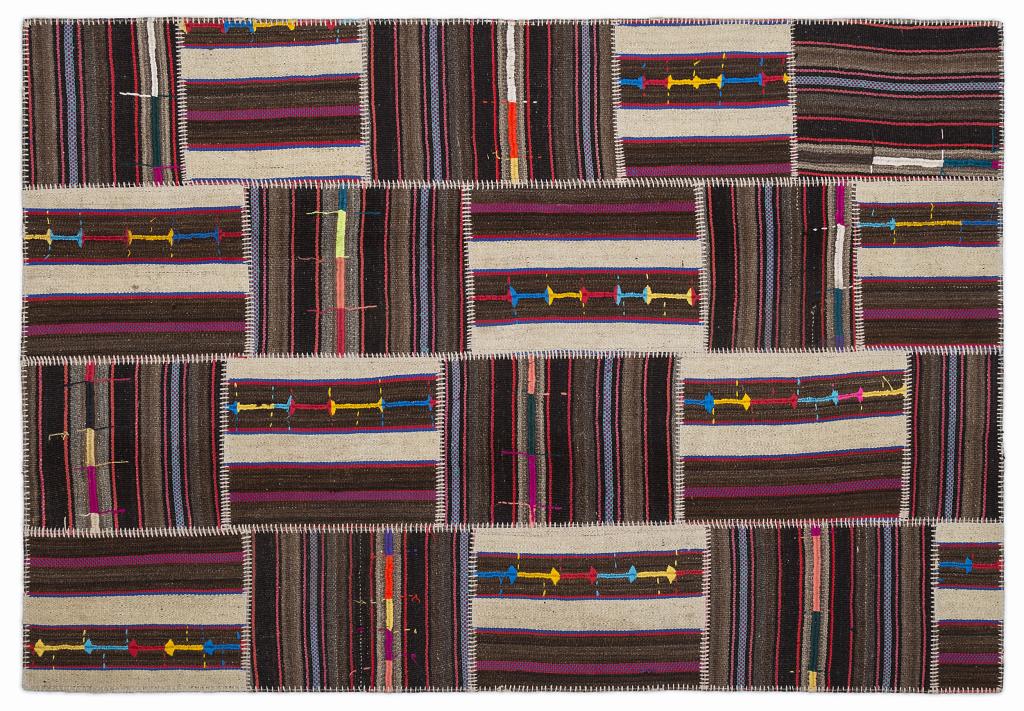 Apex Kilim Patchwork Unique Striped 1363 160 x 230 cm