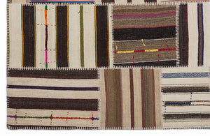 Apex Kilim Patchwork Unique Striped 1380 160 x 230 cm