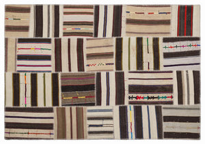 Apex Kilim Patchwork Unique Striped 1380 160 x 230 cm