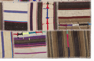 Apex Kilim Patchwork Unique Striped 1395 120 x 180 cm