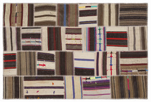 Apex Kilim Patchwork Unique Striped 1395 120 x 180 cm