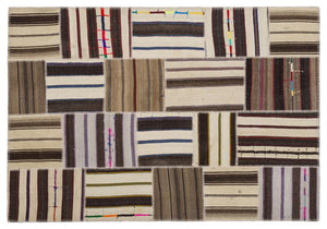 Apex Kilim Patchwork Unique Striped 2209 160 x 230 cm