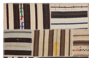 Apex Kilim Patchwork Unique Striped 2211 160 x 230 cm