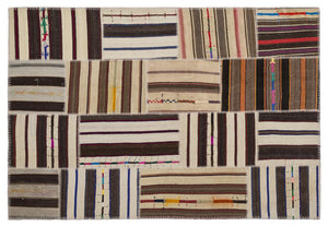 Apex Kilim Patchwork Unique Striped 2211 160 x 230 cm