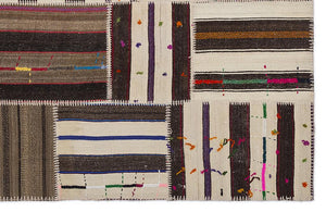 Apex Kilim Patchwork Unique Striped 2213 160 x 230 cm