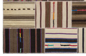 Apex Kilim Patchwork Unique Striped 2215 160 x 230 cm