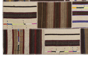 Apex Kilim Patchwork Unique Striped 2216 160 x 230 cm