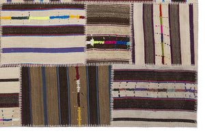 Apex Kilim Patchwork Unique Striped 2216 160 x 230 cm