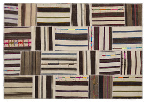 Apex Kilim Patchwork Unique Striped 2217 160 x 230 cm