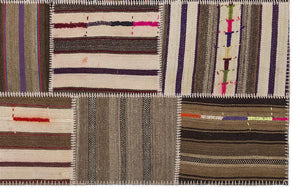 Apex Kilim Patchwork Unique Striped 2218 160 x 230 cm