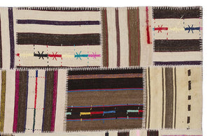 Apex Kilim Patchwork Unique Striped 2219 160 x 230 cm